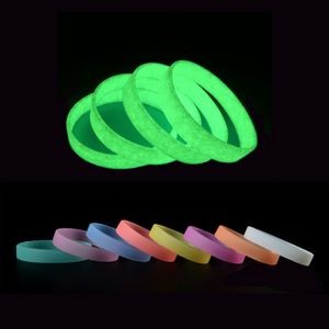 Debossed Glow in the Dark Silicone Wristband