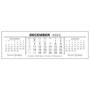 Holidate™ 2024 Calendar Pad, Gray/Black