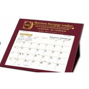 RQ Deskretary® Desk Calendar w/Organizer Base, Ivory/Woodgrain