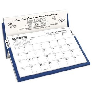SR Rite-A-Date Desk Calendar, White/Lapis Blue
