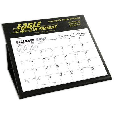 BQ Deskretary® Desk Calendar with Organizer Base, Black