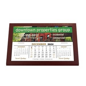MMU Desk Calendar, Maroon with Full Color Ad Panel