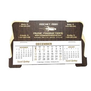 500 Retro Deskdate® Desk Calendar, Woodgrain/Ivory