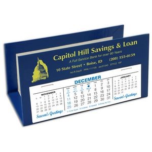 VIP Deskretary® Paper Holder Desk Calendar, Lapis Blue