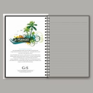 Full Color Cover Upgrade for Wire-Bound Journal, Planner or Book (Large)