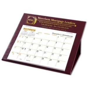 RQ Deskretary® Desk Calendar w/Organizer Base, Maroon Matte- not stockable