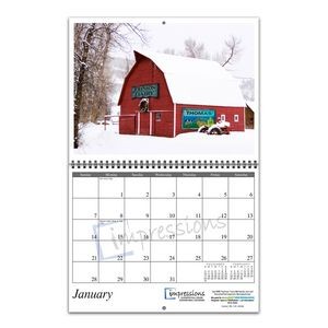 Impressions Wire-bound 12-Month/13-Photo Wall Calendar
