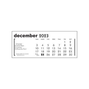 4" Geometric 2024 Calendar Pad Black