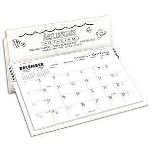 SR Rite-A-Date Desk Calendar, White/White