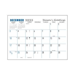 Mini Memo 2024 Calendar Pad, Blue/Black