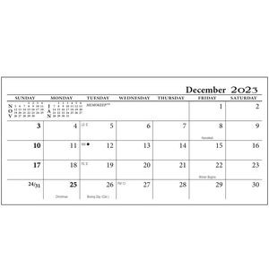 Midi Memo 2024 Calendar Pad Black