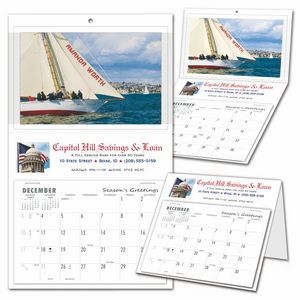 WD Wall/Desk Calendar with Photo Insert, Full Color Imprint