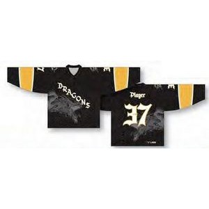 Classic Cut Solid Color Hockey Jersey w/Striped Elbows