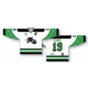 Classic Cut 3 Color Hockey Jersey w/Custom Sublimated Design On Sleeves
