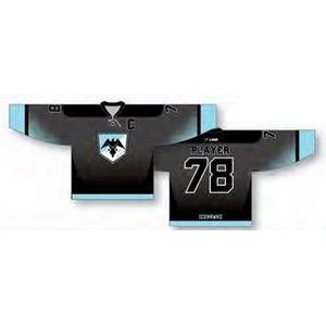 Pro Cut Lace Up Collar Hockey Jersey w/Fade In Color Design