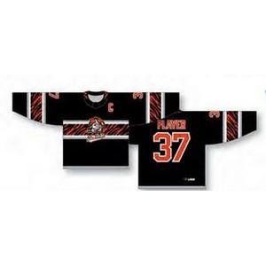 Pro Cut Wraparound Collar Hockey Jersey w/Patterned Stripes
