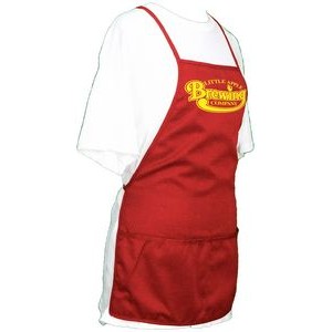 24" Deluxe Adult Poly/Cotton Twill Bib Apron