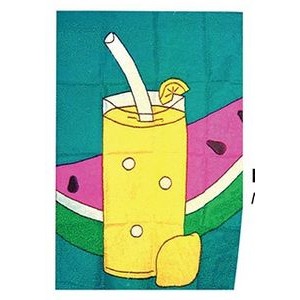 Lemonade & Watermelon Applique Flags (28"x48")