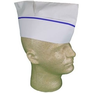 Paper Crown Cap w/Blue Stripe