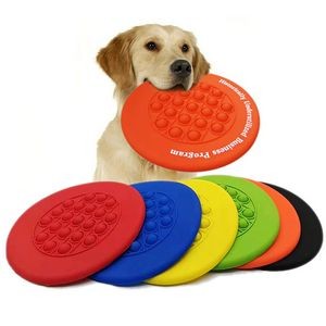 Pet silicone bubble flying discs for outdoors or beach