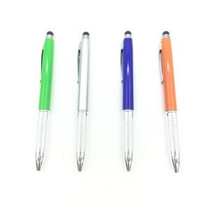 Stylus Pen With Metal Barrel And Silver Grip