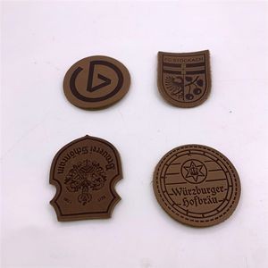 2" Leather crest