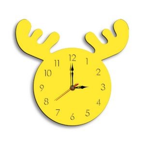 Moose/Deer Shape Silent Household Decorative Wall Clock