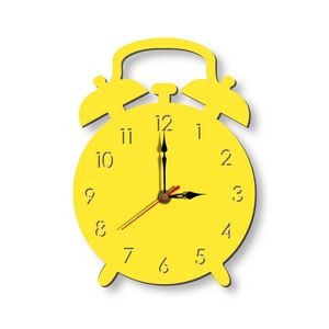 Alarm Clock Shape Silent Household Decorative Wall Clock