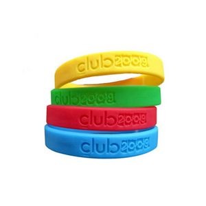 Silicone Wristband Debossed No Colorfilled