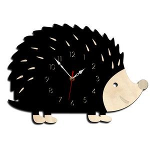 Hedgehog Shape Silent Household Decorative Wall Clock