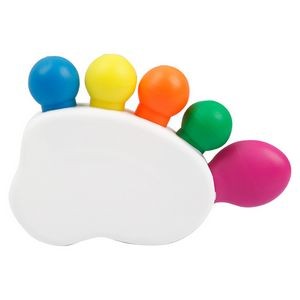 Sole or round ring shape 5 colors highlighter marker