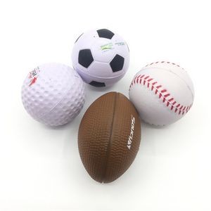 Football, Tennis Ball, Golf Ball Shape Stress Reliever