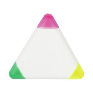 Triangle or round ring shape 3 colors highlighter marker