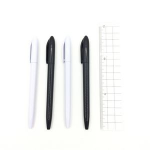 classic Black/white barrel plastic pen