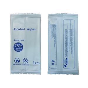 1 Piece Disposable 75% Alcohol Sterilized Wipes