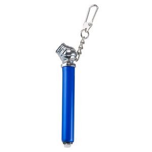 Tire pressure gauge pencil with key chain