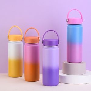 Gradient Double Wall Stainless Steel Vacuum Tumbler with Handle