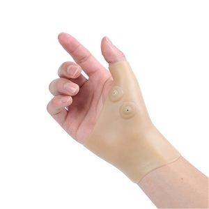 A Pair of Adjustable Tourmaline magnetic therapy Wrist Support With Thumb Protector