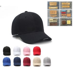 Stock Standard polyester cotton 6 panel baseball cap