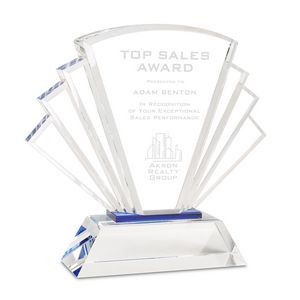 Sapphire Blue Crystal Fan Award (8.25
