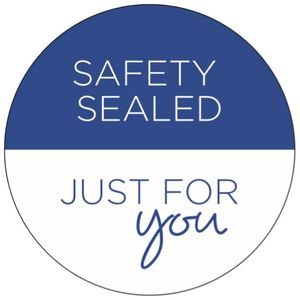 Ready to Ship Stock Labels 2.5" Circle Label Safety Seal (Rolls of 250)