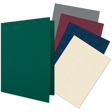 9"x12" Quick Ship Plain Presentation Folders with Two Pockets