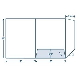 9"x12" Foil Stamped No-adhesive Large Presentation Folder