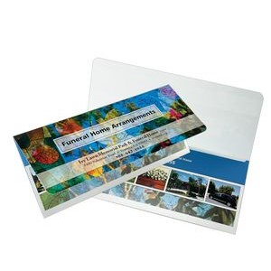 Document Folder Printed Full Color 4CP Paper Wallet (4-1/2" x 10-1/4")