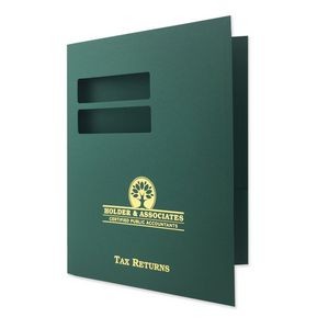 Foil Stamped Window Tax Conformer® Expansion Folder on Group D Stock