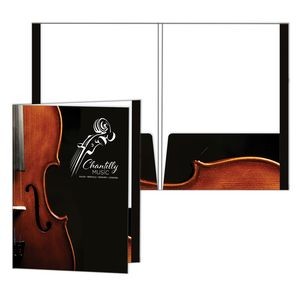 Presentation Folder with Reinforced Edges and Two Pockets 4/0 (9-1/2" x 12-1/2")