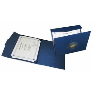 Wrap-around Portfolio Certificate Cover w/Self Easel (9 1/2"x12") foil stamped imprint