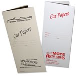 Car Papers Auto Document Wallet Folder 4-1/2