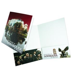 Large Square Corner Presentation Folder with Two Pockets Printed in Full Color 4/0 (9"x12")