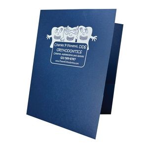 9"x12" Foil Stamped Presentation Folder with Square Corners and Two Pockets